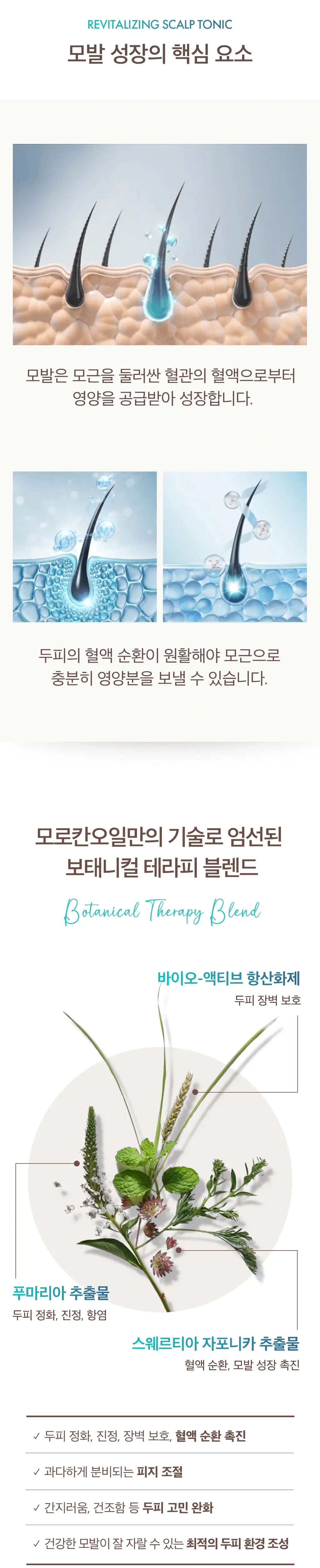 [두피 에센스] 모로칸오일 리바이탈라이징 스칼프 토닉 100ml 상세페이지 3